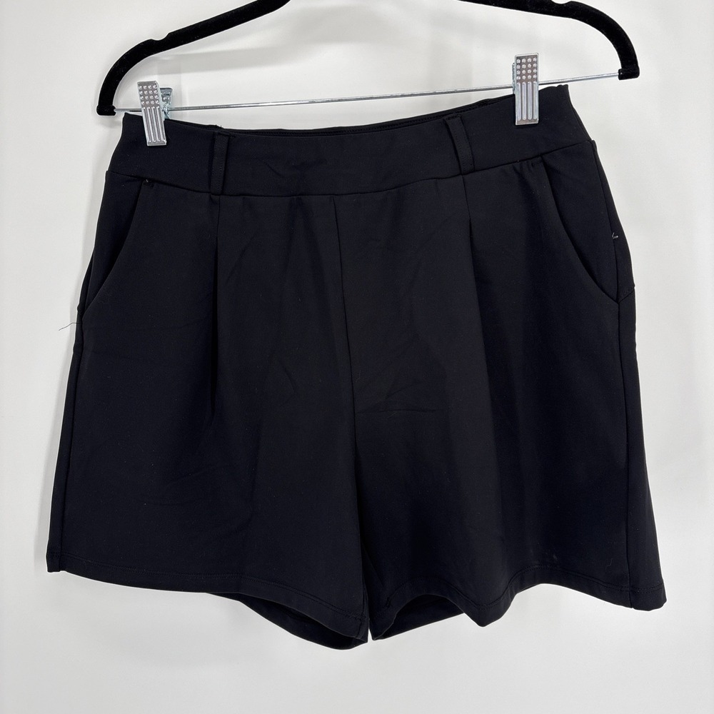 G4Free EverGoing Dressy Casual‎ Shorts Women Medium Black High Waisted golf